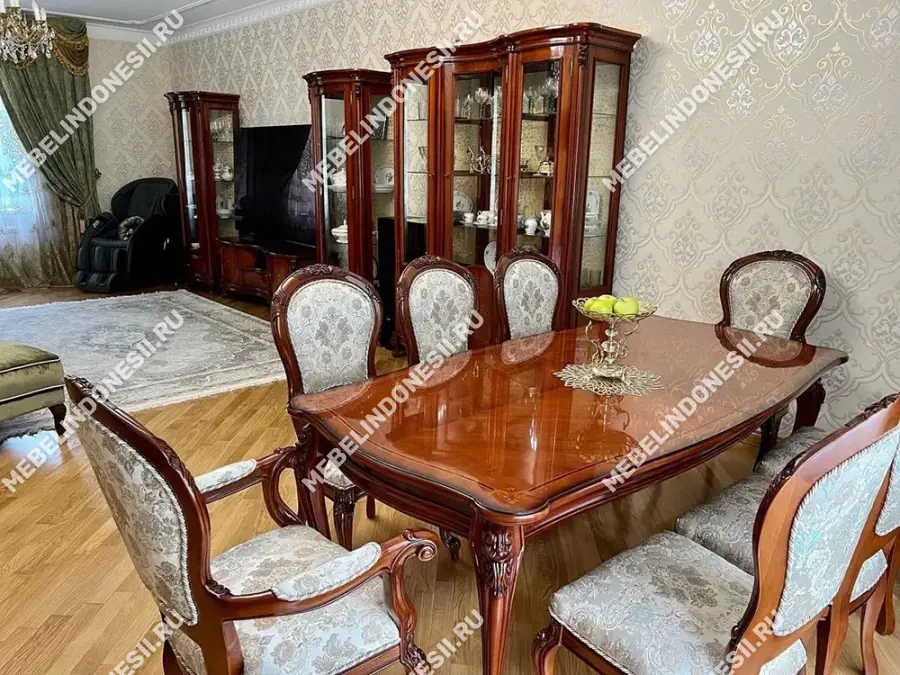 Стол 160/250 "Фирензе" Слоновая кость 818  купить в интернет магазине Мебель из массива. Звоните +7 495 961-63-63 Столовые